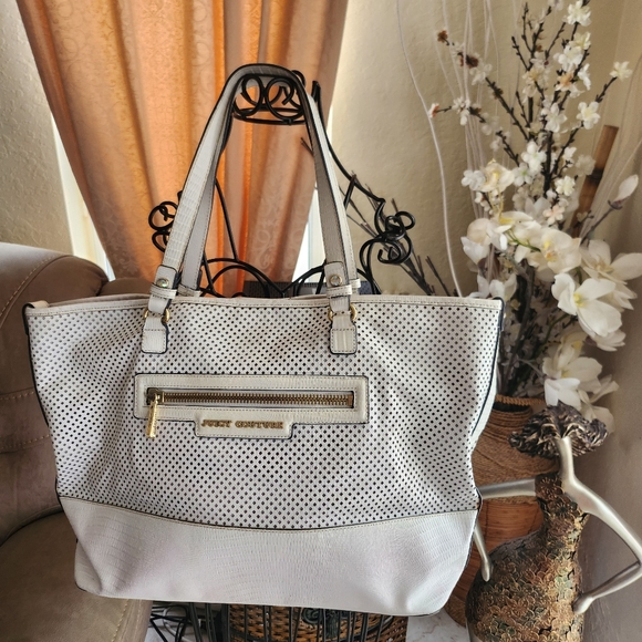 Juicy Couture Sierra Perforated Leather Tote - Picture 1 of 8